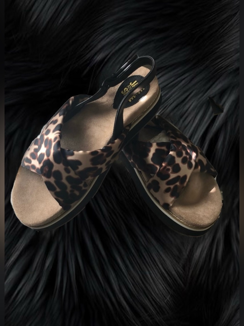 Jane and the Shoe Leopard-Print Slingback Sandal